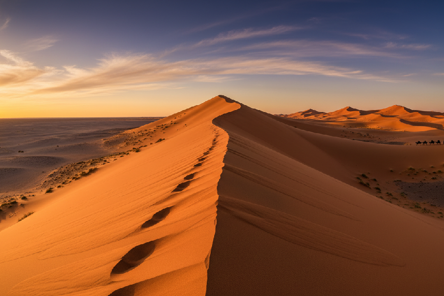 Golden Sand of the Dunes vs. Rocky Plains