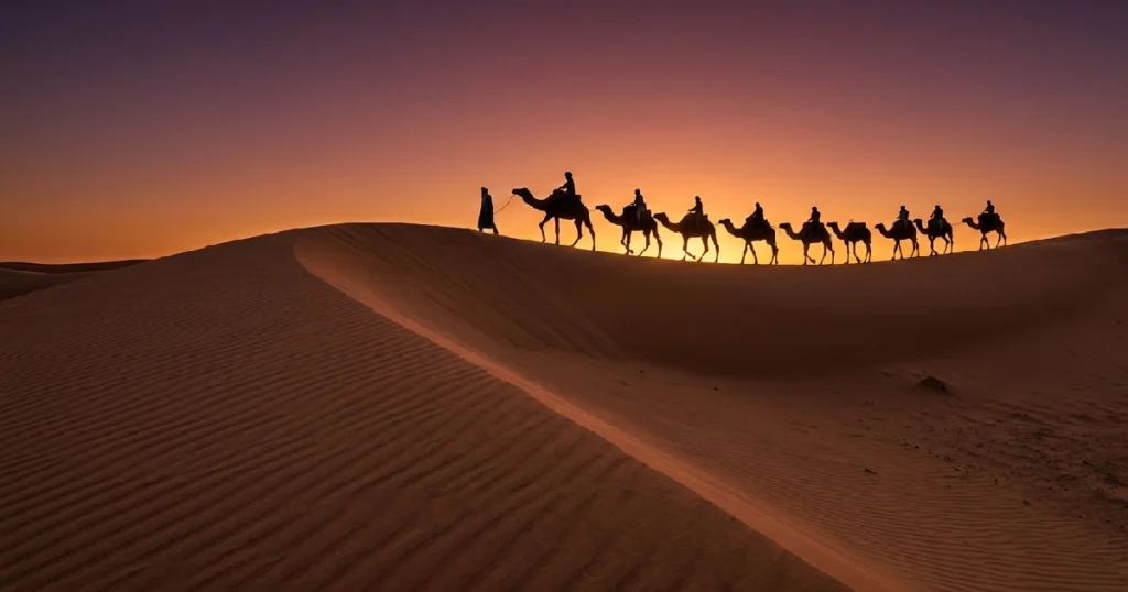 the Golden Dunes of Erg Chebbi